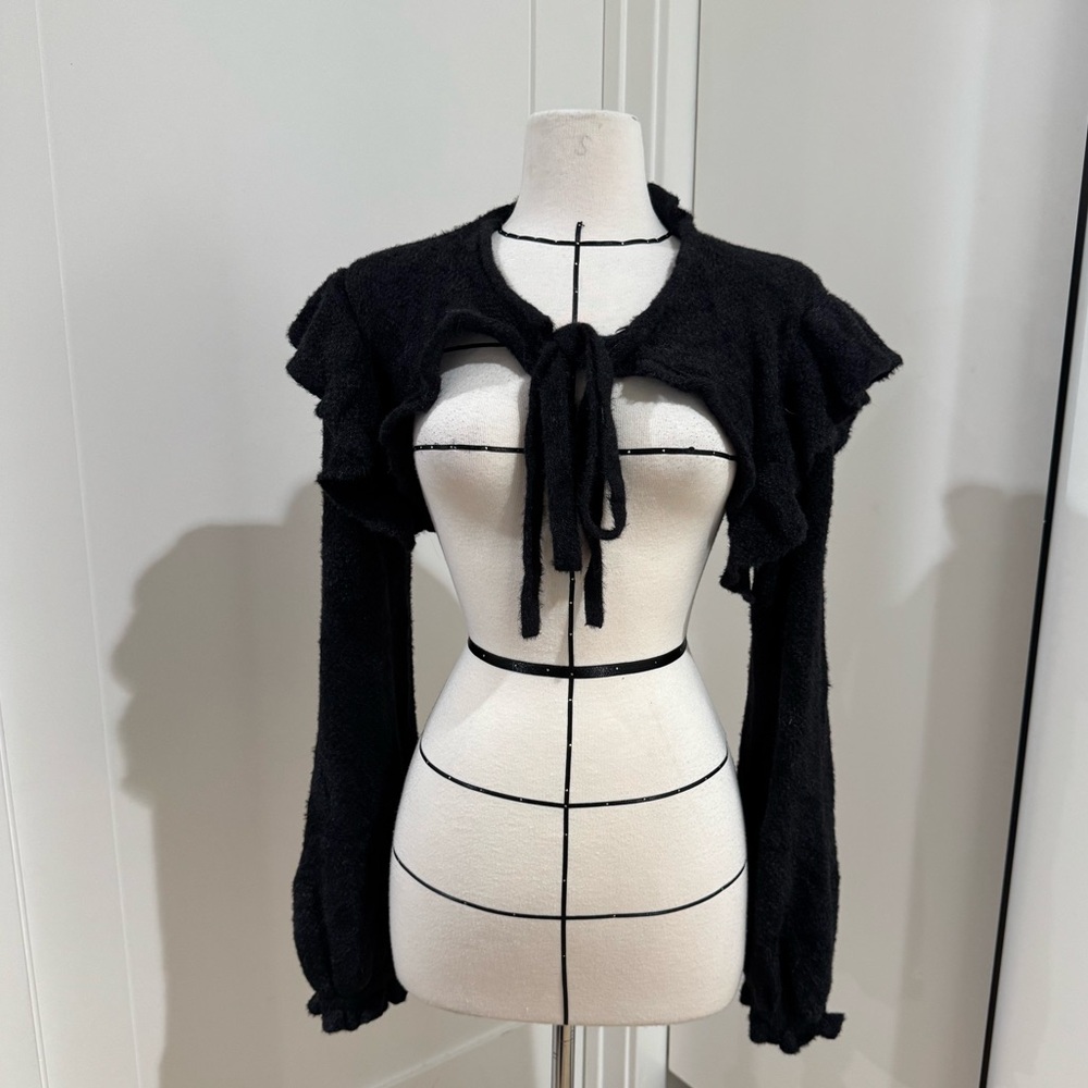 NWT Selkie Charcoal Fuzzy Bolero -XXL